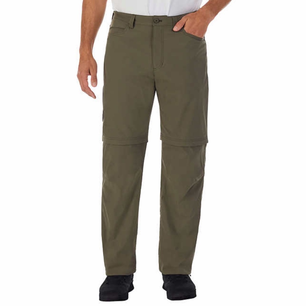 Eddie Bauer Convertible Tech Cagro Pants Olive Green Lightweight Hiking-40x34